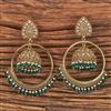 Antique Moti Earring With Mehndi Plating