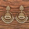 Antique Moti Earring With Mehndi Plating
