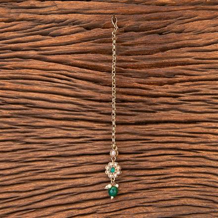 Antique Moti Tikka With Mehndi Plating