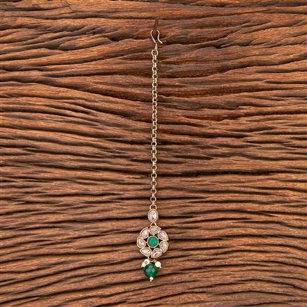 Antique Delicate Tikka With Mehndi Plating