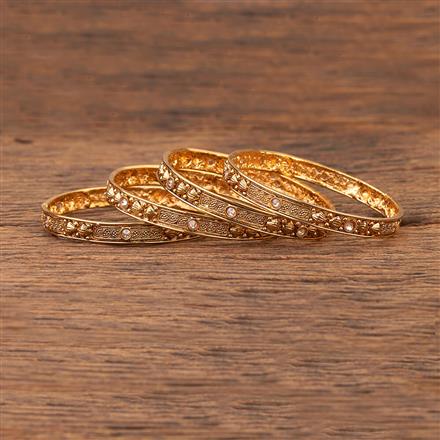 Antique Delicate Bangles With Gold Plating