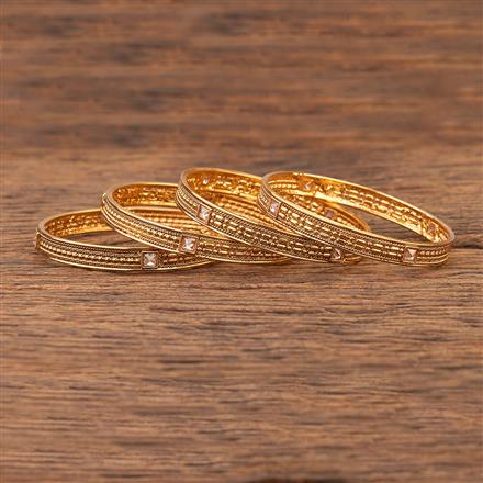 Antique Delicate Bangles With Gold Plating