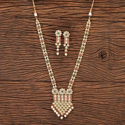 Antique Long Necklace With Gold Plating