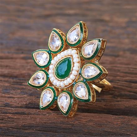 Antique Adjustable Ring With Gold Plating