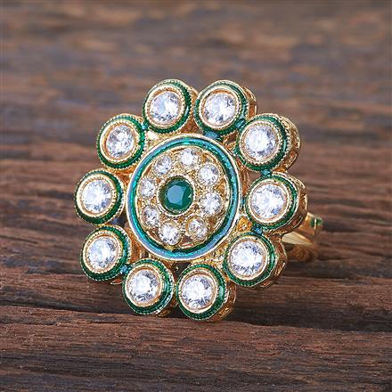 Antique Adjustable Ring With Gold Plating
