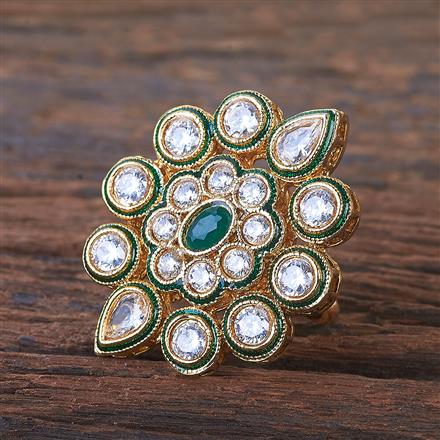 Antique Adjustable Ring With Gold Plating