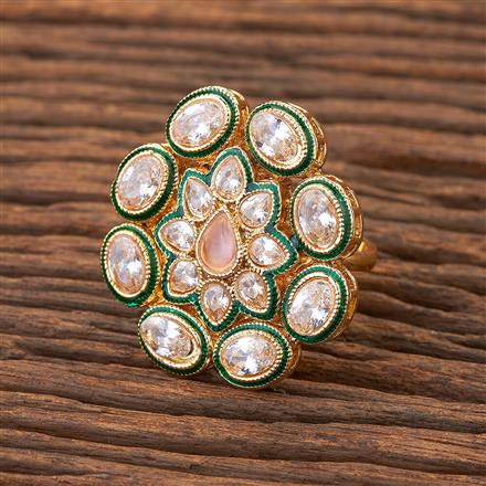 Antique Adjustable Ring With Gold Plating