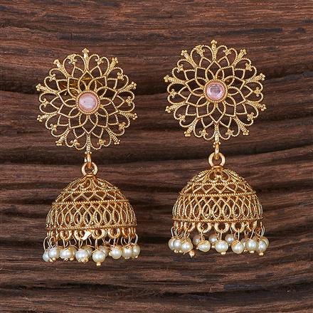 Antique Jhumki With Gold Plating