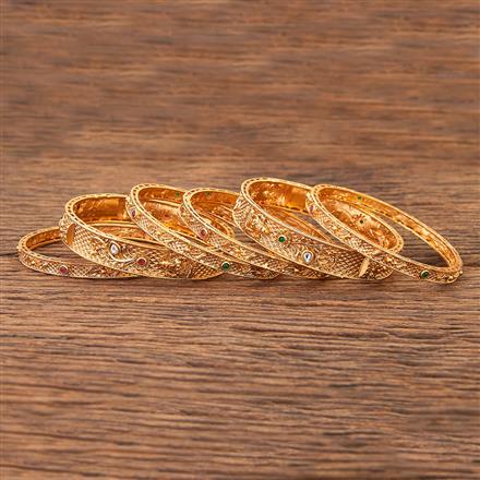 Antique Temple Bangles With Gold Plating