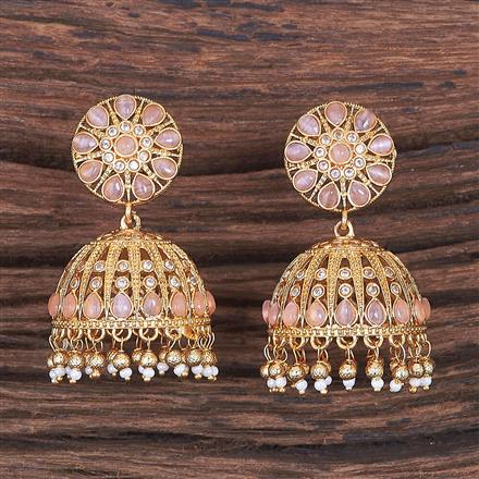 Antique Jhumki With Gold Plating