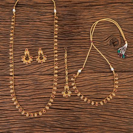 Antique Combo Necklace Set With Gold Plating