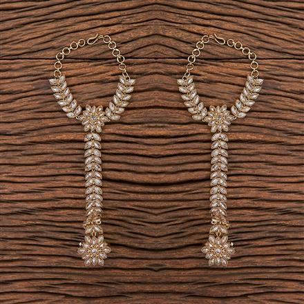 Antique Reverse Ad Stone Hath Pan With Mehndi Plating