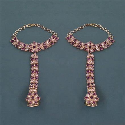 Antique Reverse Ad Stone Hath Pan With Mehndi Plating