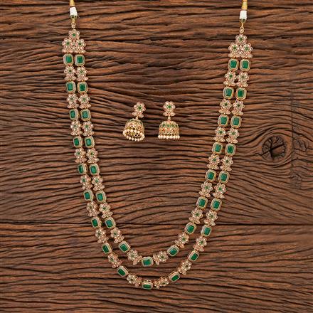 Antique Long Necklace With Gold Plating