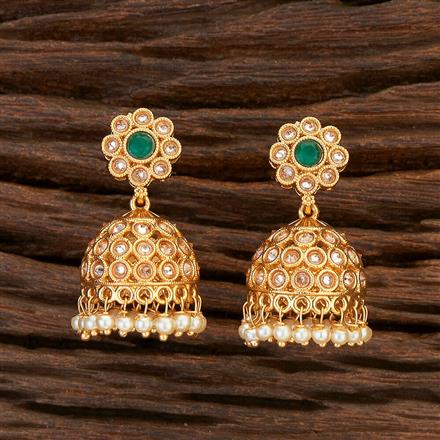 Antique Moti Earring With Gold Plating