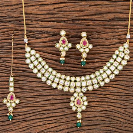 Antique Meenakari Necklace With Gold Plating