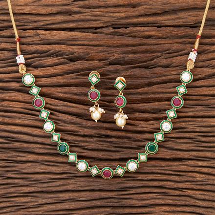 Antique Delicate Necklace With Gold Plating