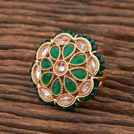 Antique Pearl Ring With Gold Plating