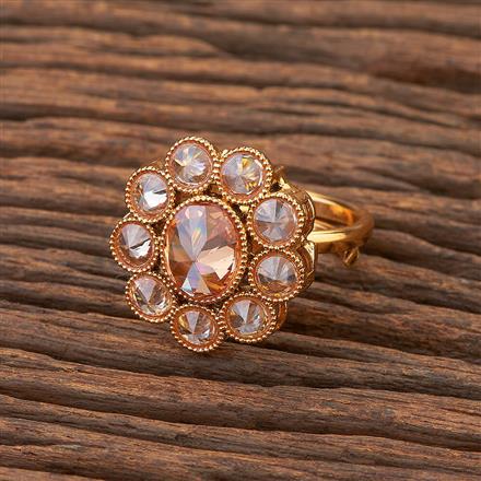 Antique Adjustable Ring With Gold Plating