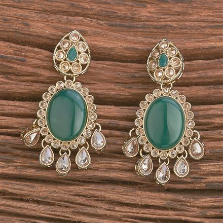 Antique Classic Earring With Mehndi Plating