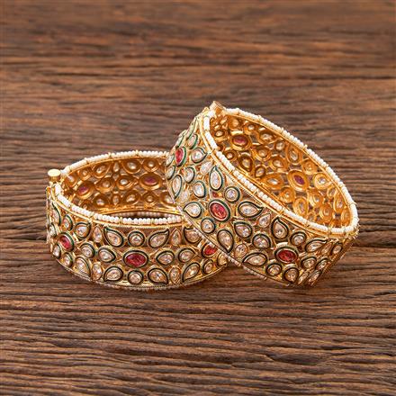 Antique Meenakari Bangles With Gold Plating