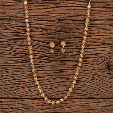 Antique Long Necklace With Gold Plating