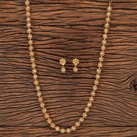 Antique Long Necklace With Gold Plating