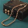 Antique Mala Necklace With Matte Gold Plating