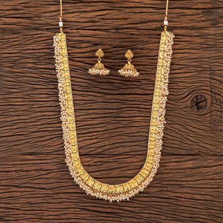 Antique Long Necklace With Gold Plating
