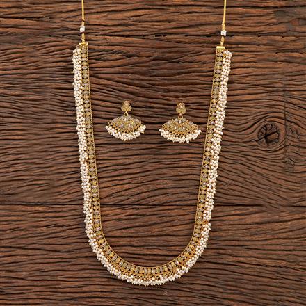 Antique Long Necklace With Gold Plating