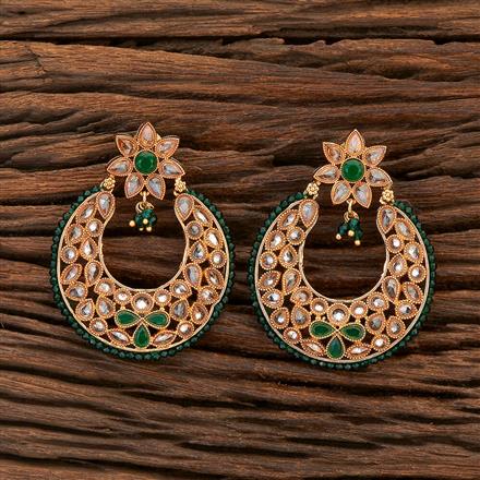 Antique Chand Earring With Gold Plating