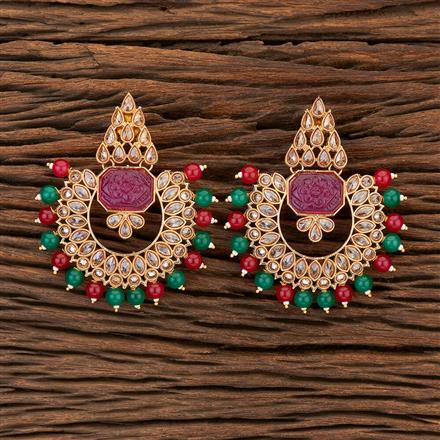 Antique Chand Earring With Gold Plating
