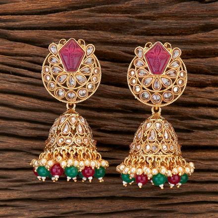 Antique Jhumki With Gold Plating