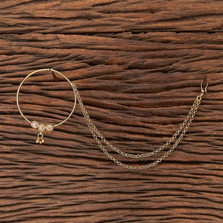 Antique Pressing Nose Ring With Mehndi Plating