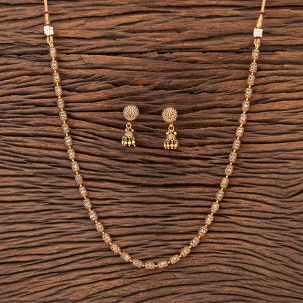 Antique Plain Gold Mala With Gold Plating