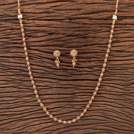 Antique Plain Gold Mala With Gold Plating