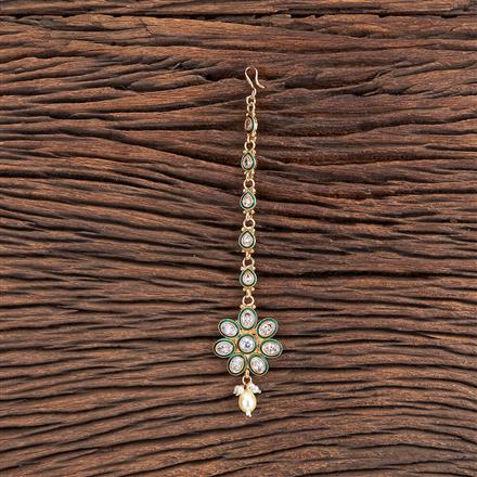 Antique Meenakari Tikka With Gold Plating