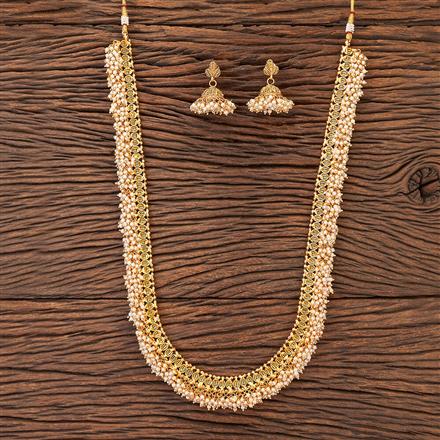 Antique Pearl Necklace With Gold Plating
