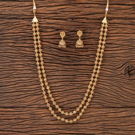 Antique Long Necklace With Gold Plating