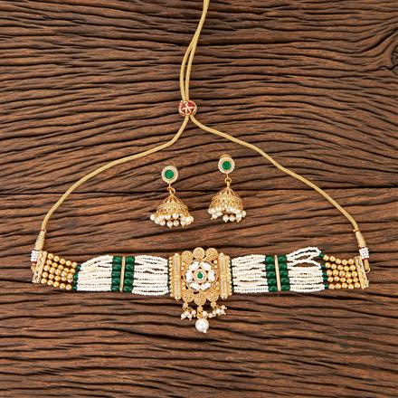 Antique Choker Necklace With Gold Plating