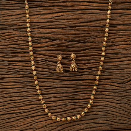 Antique Long Necklace With Gold Plating