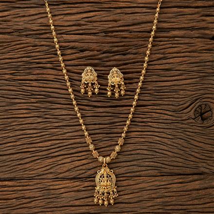 Antique Temple Pendant Set With Gold Plating