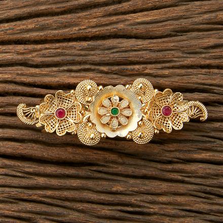 Antique Classic Hair Clip With Gold Plating