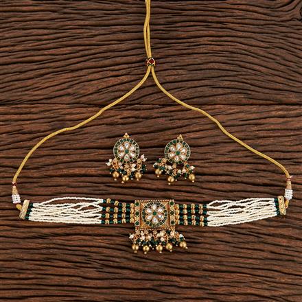 Antique Choker Necklace With Gold Plating