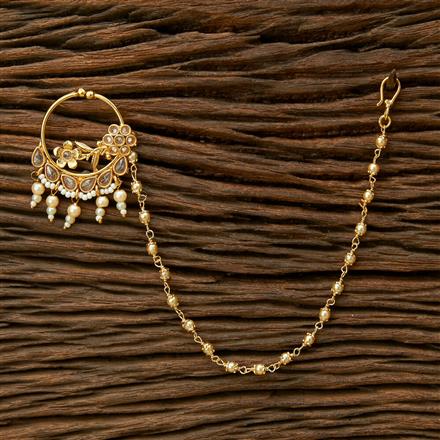 Antique Pressing Nose Ring With Gold Plating