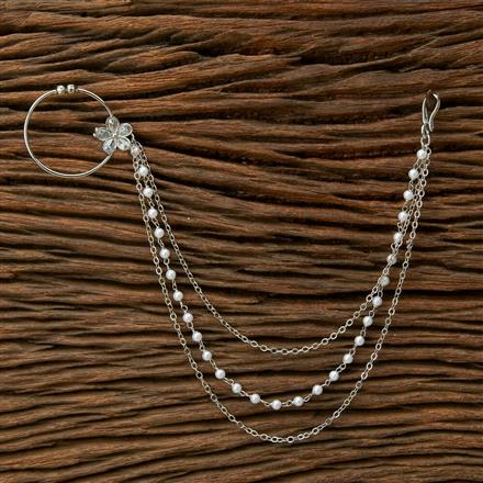 Antique Pressing Nose Ring With Rhodium Plating