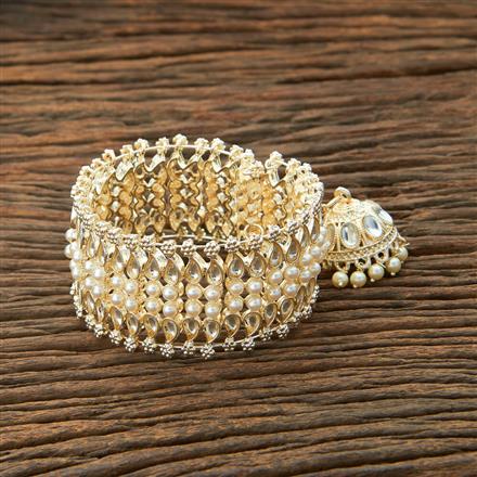 Indo Western Adjustable Bracelet With Gold Plating