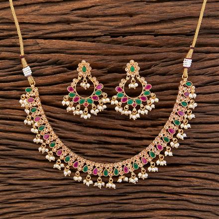 Antique Delicate Necklace With Gold Plating