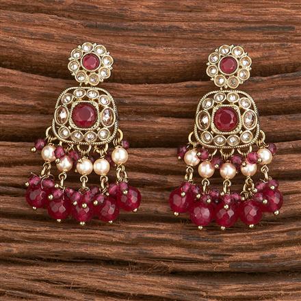 Antique Delicate Earring With Mehndi Plating