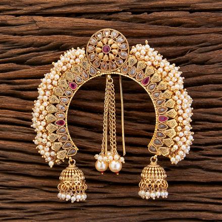 Antique Classic Hair Brooch With Gold Plating